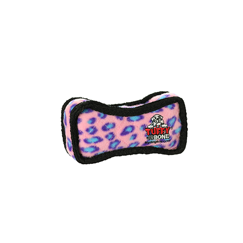 Tuffy® Jr. Bone2 Pink Dog Toy (Pink Leopard)