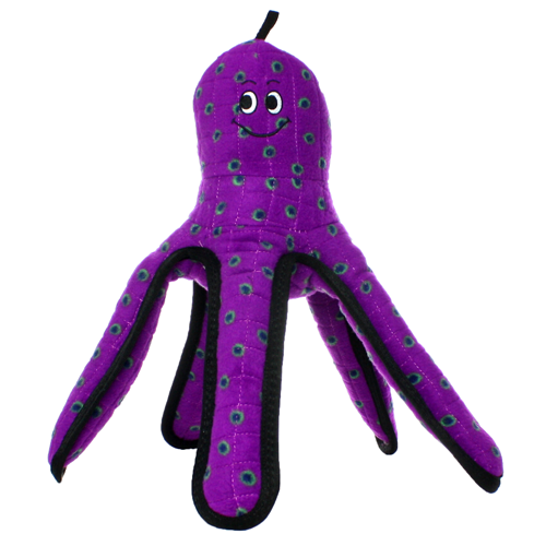 Tuffy Ocean Creature Octopus Durable Dog Toy (Purple Large)