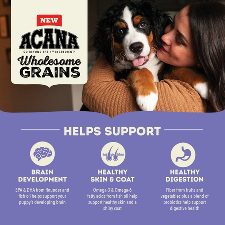 ACANA Wholesome Grains Large Breed Puppy Recipe