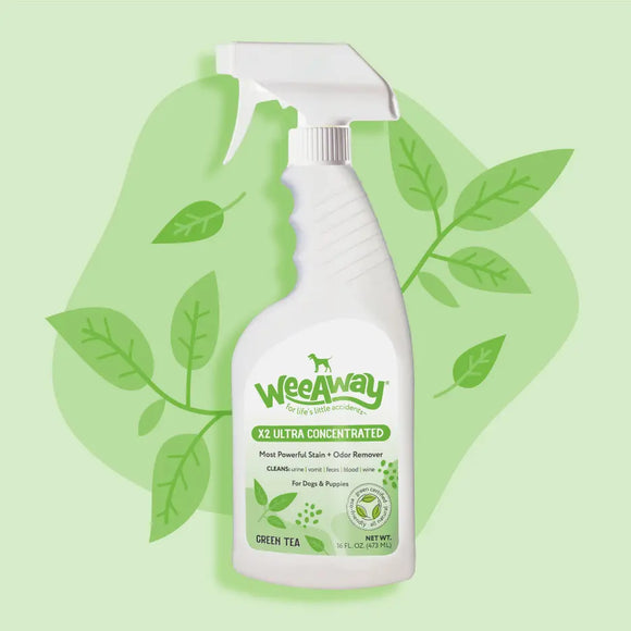 Wee Away X2 Stain & Odor for Dogs & Puppies Green Tea Scent (16 oz)