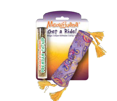 Meowijuana Get A Ride! Refillable Magic Carpet Cat Toy (1 Count)