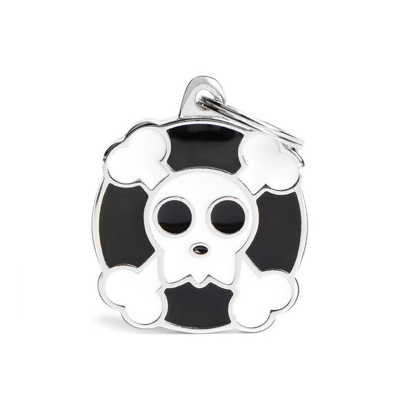 MyFamily ID Tag Big Skull (Grande, Black -   CHARMS Skulls)