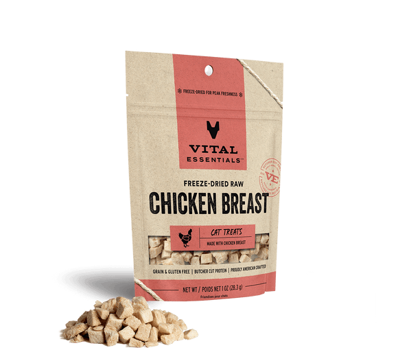 Vital Essentials Chicken Breast Freeze-Dried Raw Cat Treats