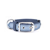 MyFamily Light Blue Firenze Genuine Italian Leather Dog Collar (Light Blue)