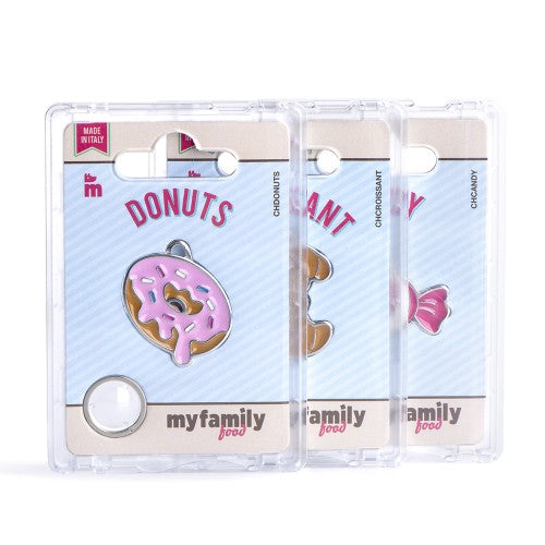 MyFamily Food Donut ID Tag (Pink)
