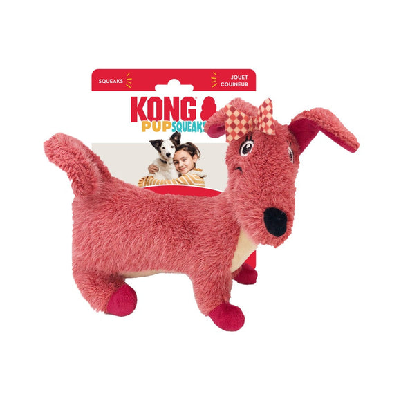 Kong Pupsqueak Daisy Pink Medium