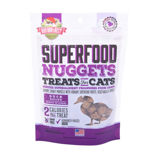 Boo Boo's Best SuperFood Nuggets Duck Cat Treats