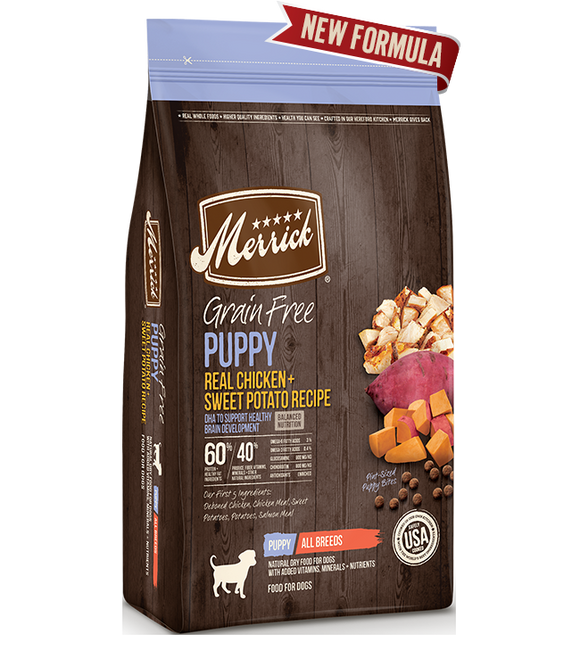 Grain Free Real Chicken + Sweet Potato Puppy Recipe