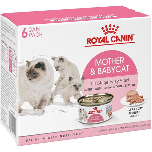 Royal Canin Feline Health Nutrition Mother & Babycat Ultra Soft Mousse in Sauce Canned Cat Food