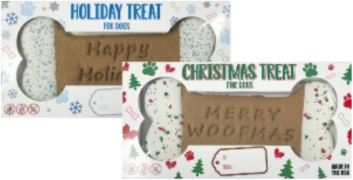 Preppy Puppy Holiday Bone Dog Biscuit