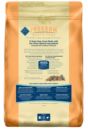 Blue Buffalo Freedom Large Breed Puppy Chicken Recipe Dry Dog Food