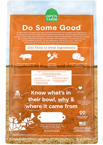 Open Farm Farmer's Table Pork Grain-Free Dry Dog Food