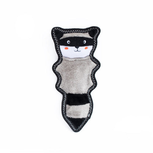 ZippyPaws Z-Stitch® Skinny Peltz - Raccoon Dog Toy