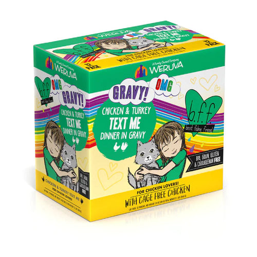 Weruva BFF OMG Gravy Chicken & Turkey Text Me Dinner in Gravy Cat Food