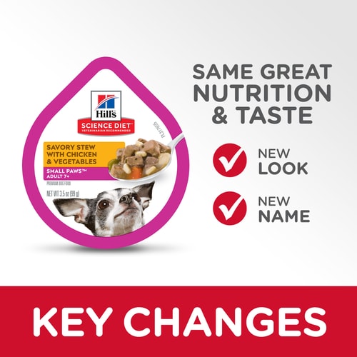 Hill's Science Diet Small Paws Savory Stew with Chicken & Vegetables Dog Food