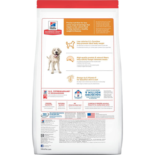 Hill's Science Diet Adult Large Breed Light Chicken Meal & Barley Dog Food