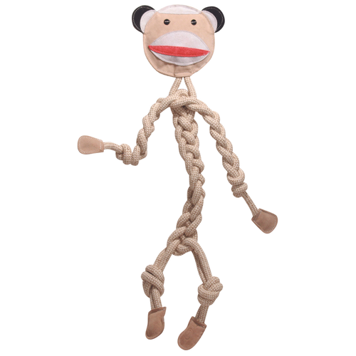HuggleHounds Stuey Sock Monkey Rope Knottie®