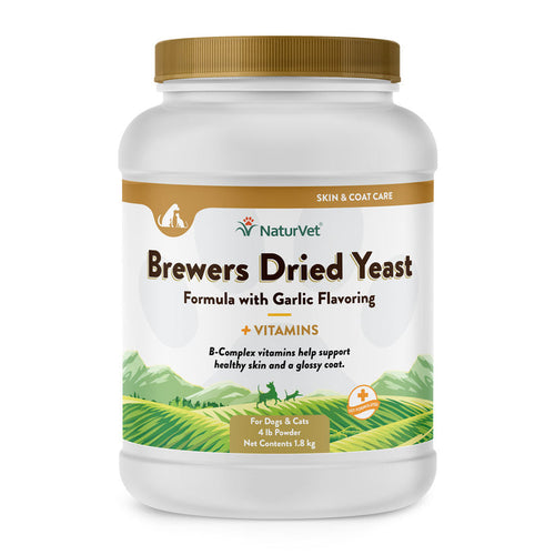 NaturVet Brewers Dried Yeast With Garlic Powder