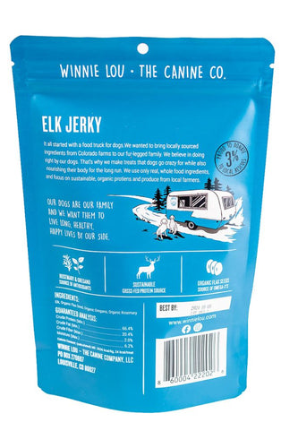 Winnie Lou Elk Jerky Dog Treat