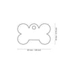 MyFamily ID Tag Basic Collection Small Bone Black in Aluminum