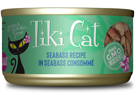 Tiki Cat® Oahu Luau™ Seabass Wet Cat Food