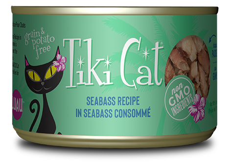 Tiki Cat® Oahu Luau™ Seabass Wet Cat Food