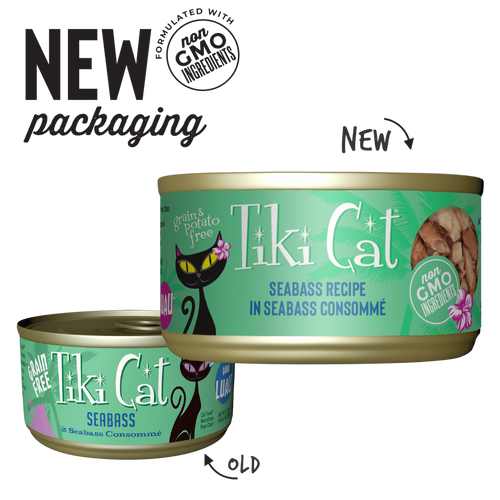 Tiki Cat® Oahu Luau™ Seabass Wet Cat Food