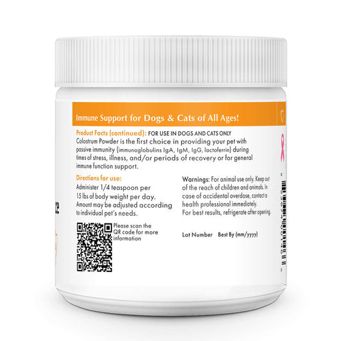 Wholistic Pet Organics Immune Balance - Colostrum