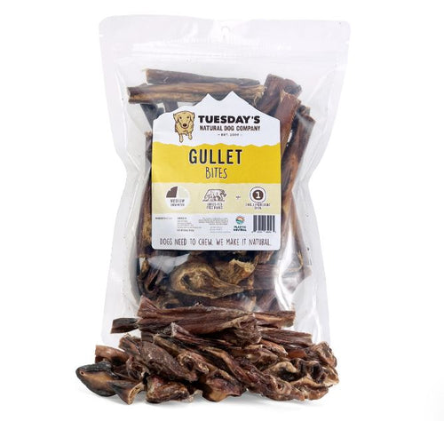 Tuesdays Natural Dog Company Assorted Gullet Bites Dog Treats