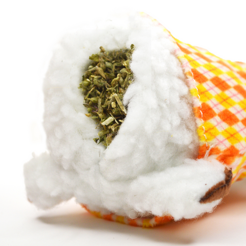 Meowijuana Get Sprung Refillable Lamb Cat Toy
