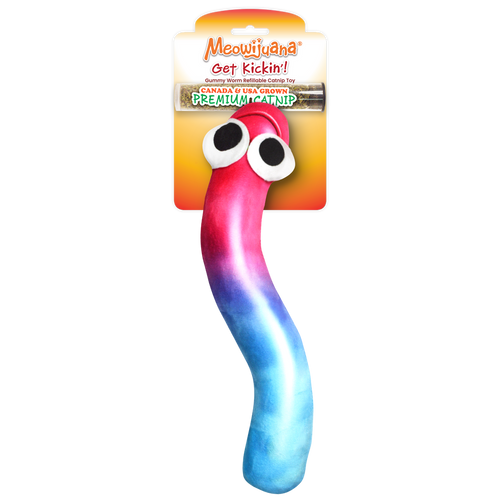 Meowijuana Get Kickin' Gummy Worm Cat Toy