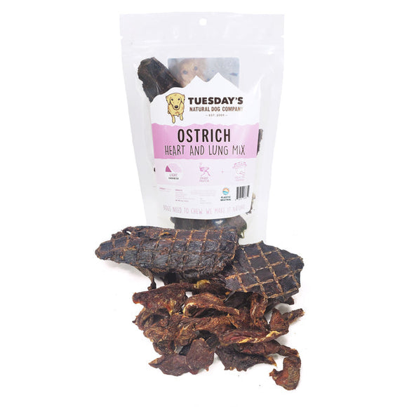 Tuesday's Natural Dog Company Ostrich Organ (Heart & Lung) Mix