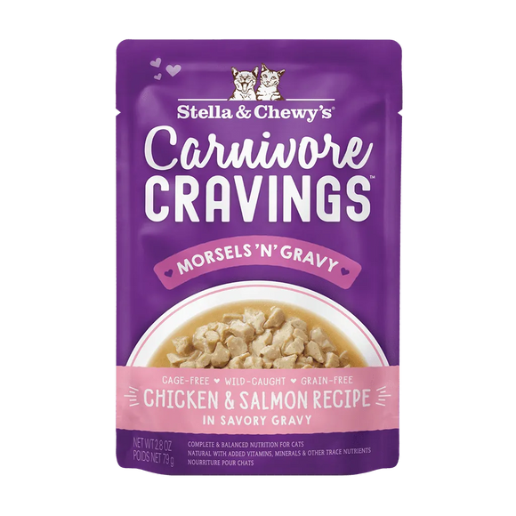 Stella & Chewy's Carnivore Cravings Morsels'N'Gravy Chicken & Salmon Recipe Wet Cat Food