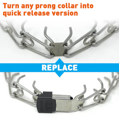 Dogline Herm Sprenger - ClicLock Quick Release Buckle - Stainless Steel