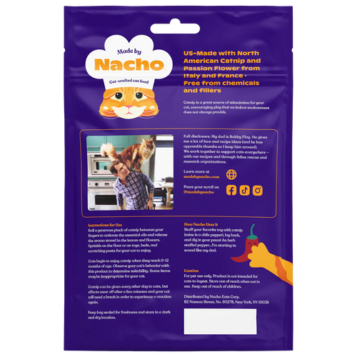Made By Nacho Catnip & Passion Flower Blend Cat Treats
