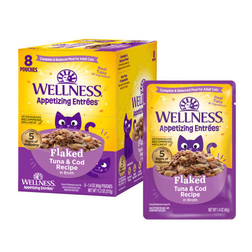 Wellness Appetizing Entrees Flaked Tuna & Cod for Cats