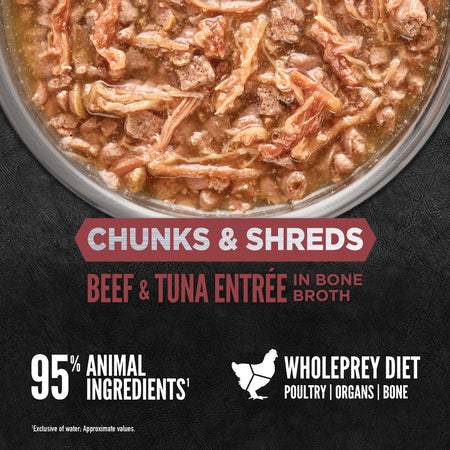 ACANA Chunks & Shreds Beef & Tuna Entrée Wet Cat Food