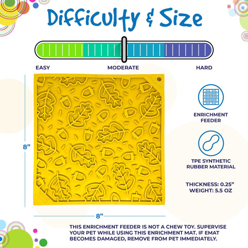 SodaPup Autumn Design eMat Enrichment Lick Mat