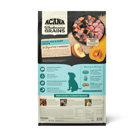 ACANA Wholesome Grains, Puppy Sea & Farm Recipe Dry Dog Food