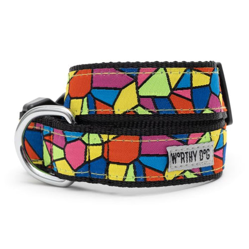 The Worthy Dog Stained Glass Collar