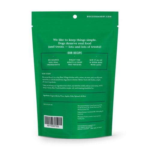 Bocce's Bakery Market Greens All Natural Dog Biscuits