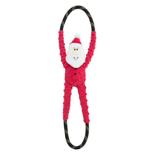 ZippyPaws Holiday RopeTugz® Santa Dog Toy