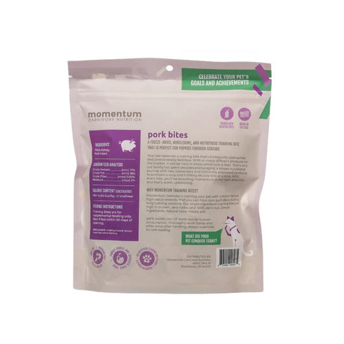 Momentum Carnivore Nutrition Freeze-Dried Pork Bites Dog Treats