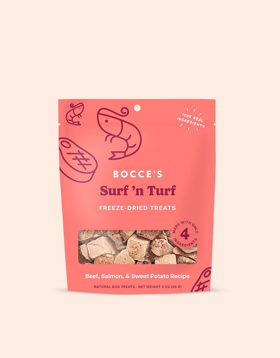Bocce's Bakery Surf 'n Turf Freeze-Dried Dog Treats