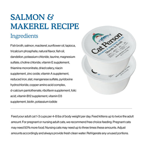 Weruva Cat Person Salmon & Mackerel Shreds in Broth Cat Food