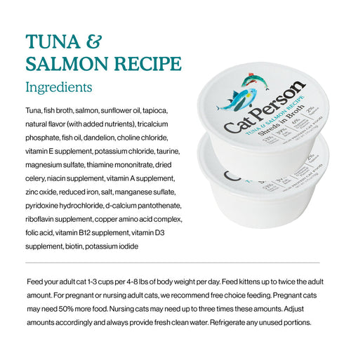 Weruva Cat Person Tuna & Salmon Shreds in Broth Cat Food
