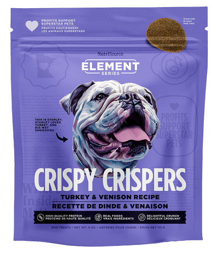 NutriSource Turkey & Venison Crispy Crispers High Protein Dog Treats