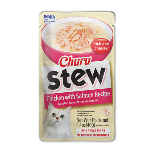 Inaba Churu Stew Chicken with Salmon Recipe Cat Treat
