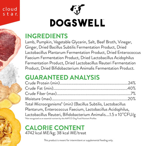 Dogswell Gut Health Mini Jerky Treats Lamb