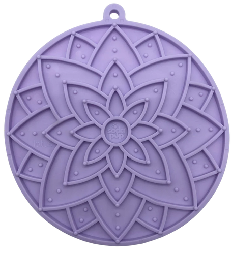 SodaPup Lotus Design eMat Enrichment Lick Mat With Suction Cups